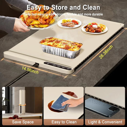 HeatFold Foldable Food Warming Tray